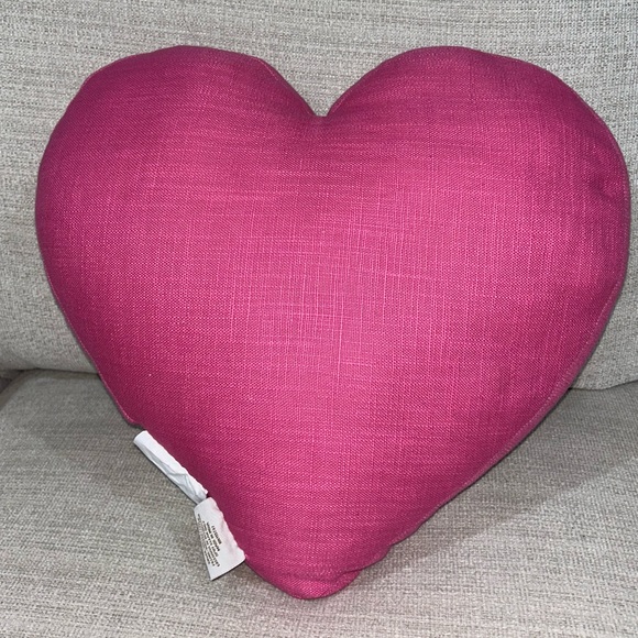 Valentine’s day Envogue Love You Pink Red Heart Decorative Pillow - Picture 4 of 8